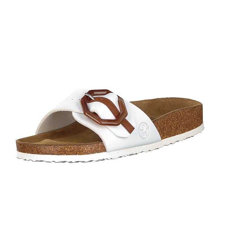 Pantufas Rieker V9394-80 Para Mulher - Branco